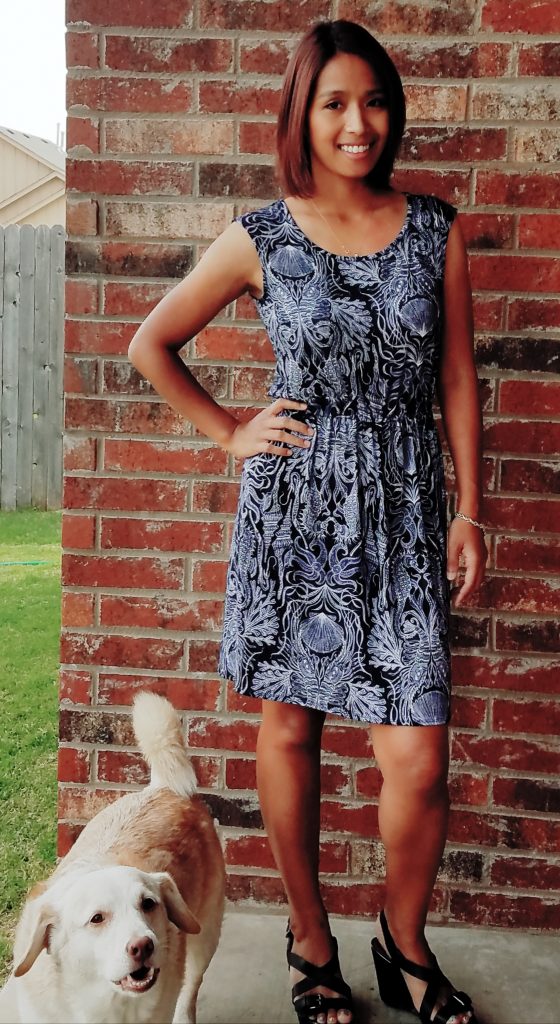 Cinch Waist Knit Dress Using Your Favorite TShirt! Zune's Sewing Therapy