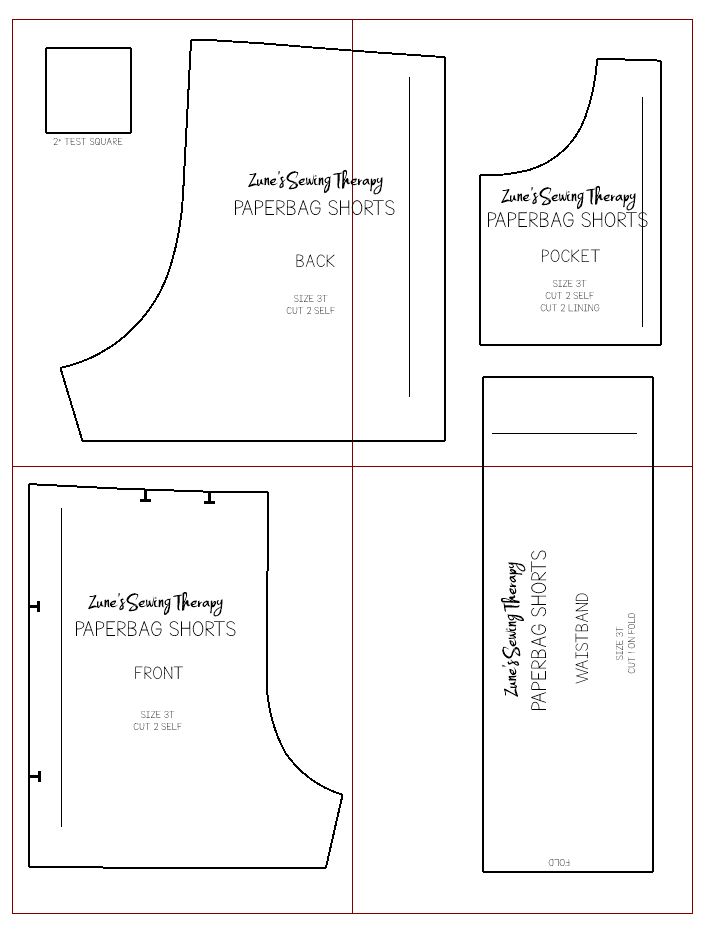 Paper Bag Shorts Pattern Pattern Tips Archive